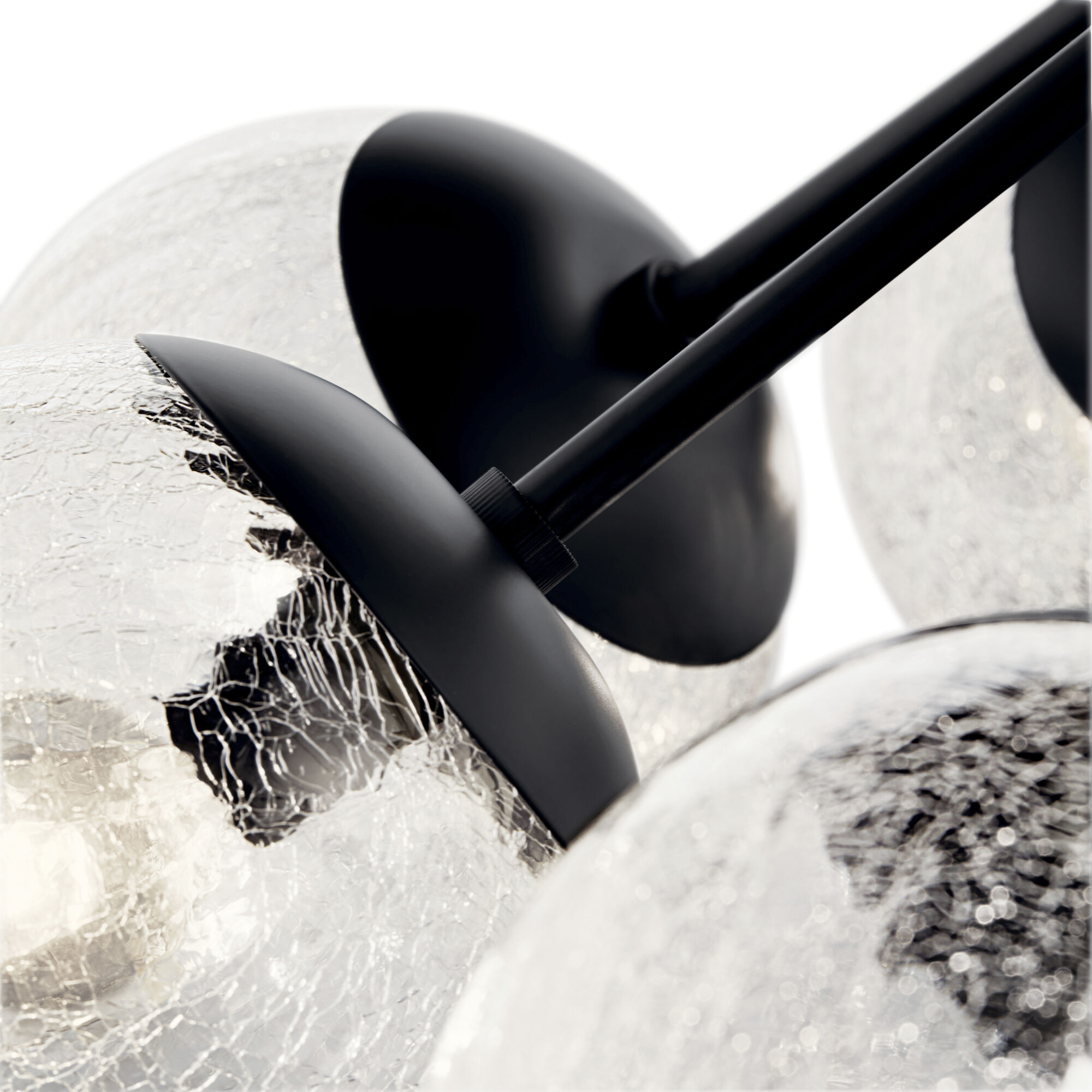 Silvarious 12 Light Black Chandelier/Semi Flush Ceiling Light